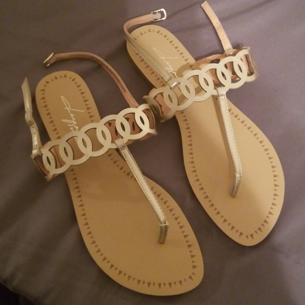 Gold sandals